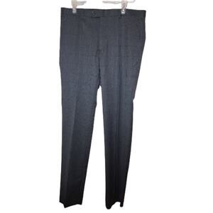 John Varvatos Men’s Suit Trousers Wool Polyester Checkered 42 R/35R